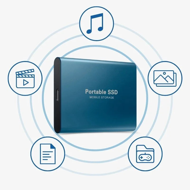 Ulkoinen SSD-alumiininen kannettava asema, jossa nopea 7