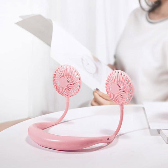 Ulkokäyttöinen Mini LED-tuulettimen Kaulapuhallin 5