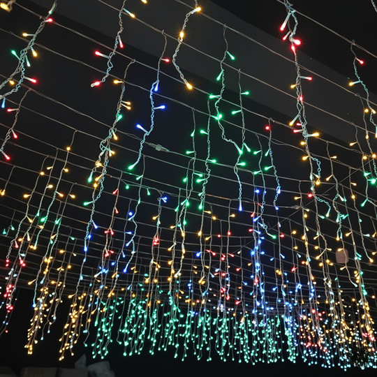 Ulkokäyttöön tarkoitettu LED-jääpuikkovalosarja 50m 3