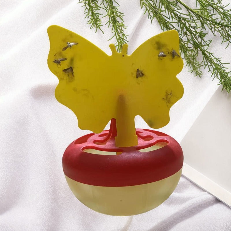 Ulkokäyttöön tarkoitettu perhosen muotoinen hyönteisloukku uudelleentäytettävällä säiliöllä 3