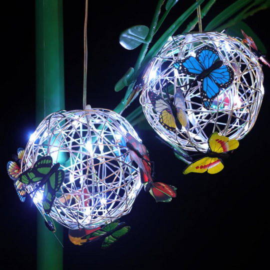 Ulkopuolen LED-valaistus Perhosmallilla Aurinkoenergialla 2
