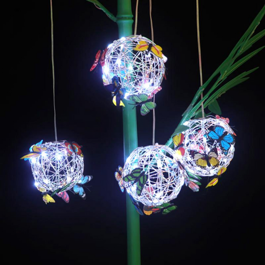 Ulkopuolen LED-valaistus Perhosmallilla Aurinkoenergialla 4