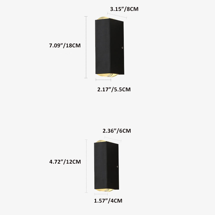 Ulkoseinävalaisin Moderni LED Suorakaiteen Muotoinen 1