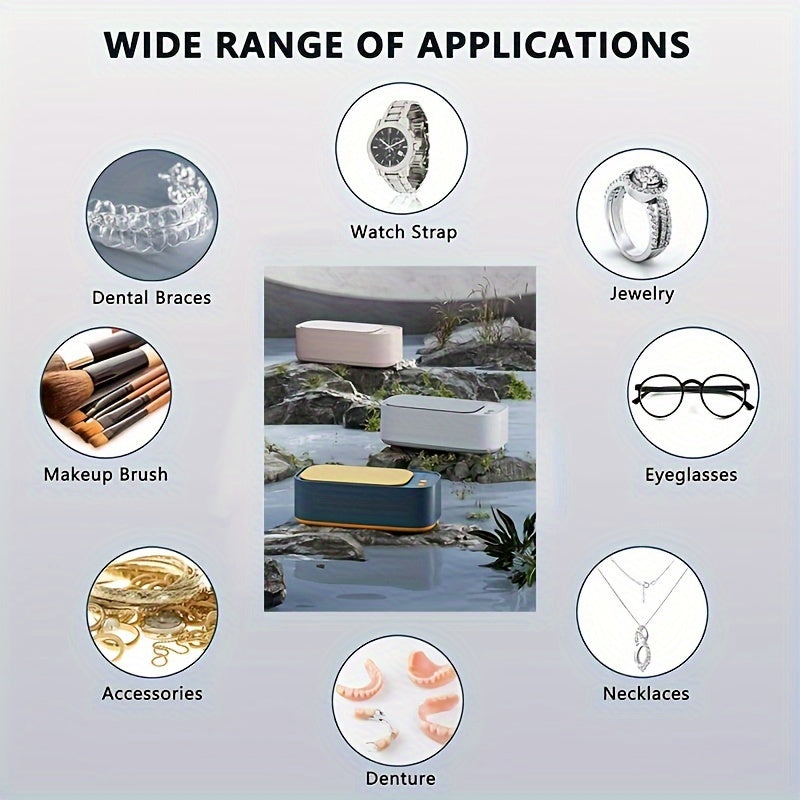 Ultraäänikorupuhdistin 12oz - Tehokas Puhdistuslaite Koruille ja Kelloille 5