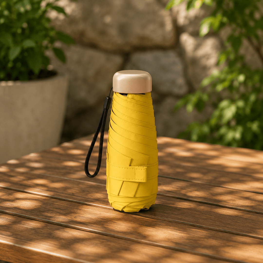 Ultrakevyt Mini Sateenvarjo Aurinko- ja Sadesuojalla 3