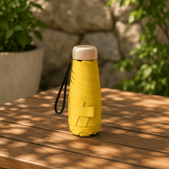 Ultrakevyt Mini Sateenvarjo Aurinko- ja Sadesuojalla 3
