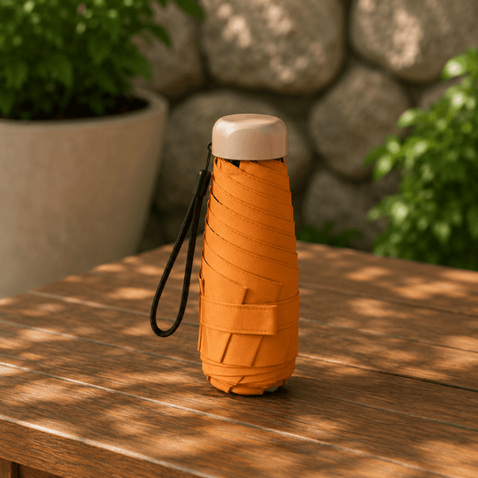 Ultrakevyt Mini Sateenvarjo Aurinko- ja Sadesuojalla 4