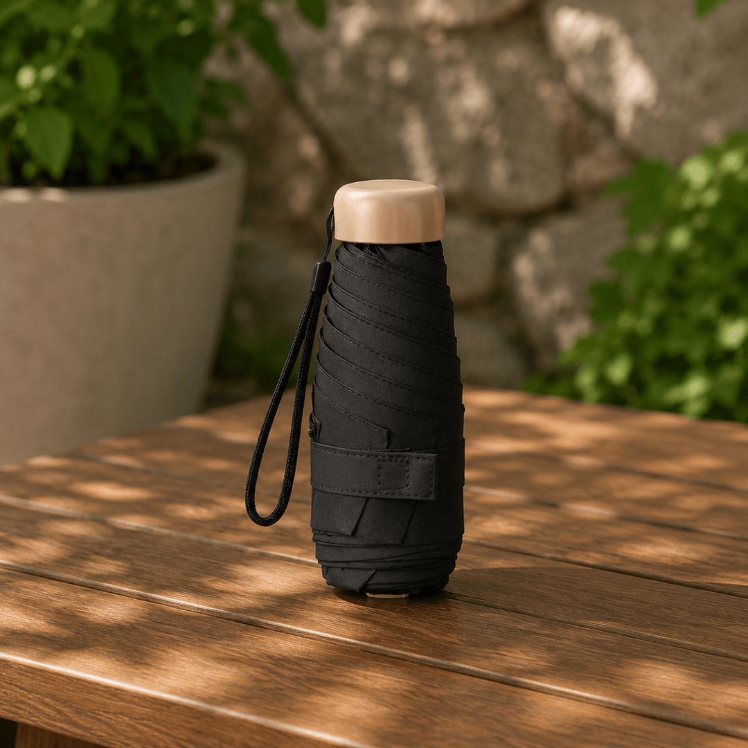 Ultrakevyt Mini Sateenvarjo Aurinko- ja Sadesuojalla 6