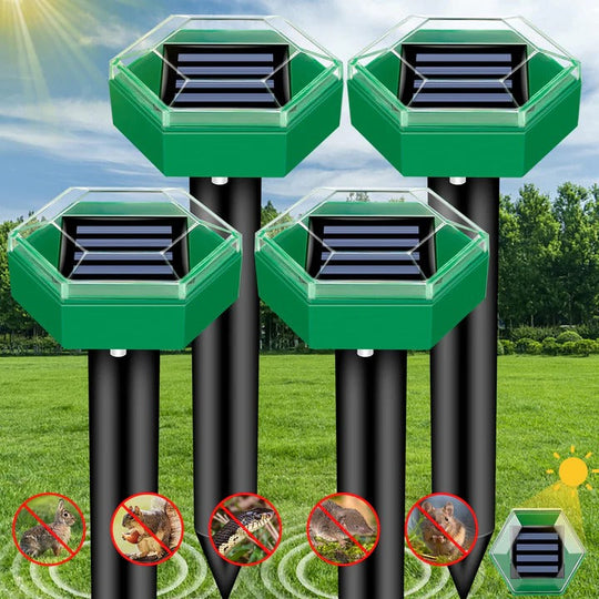 Ultrasonic Mole Repellent 4 Kappaleen Pakkaus 0
