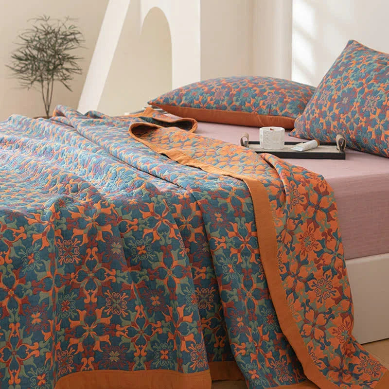 Unisex-kuusikerroksinen kuviollinen puuvillapeitto 3