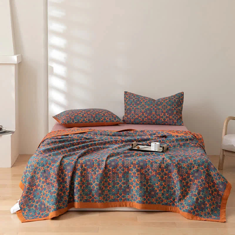 Unisex-kuusikerroksinen kuviollinen puuvillapeitto 5