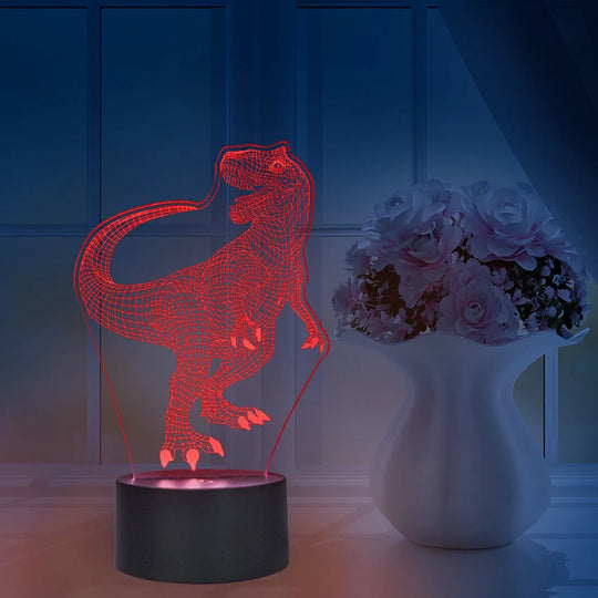 Unisex 3D-yövalo Vaihtuvilla Väri-Tehosteilla USB-käyttöinen 0
