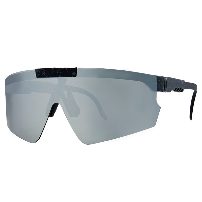 Unisex Aurinkolasit Futuristinen Oversized Shield-malli 11