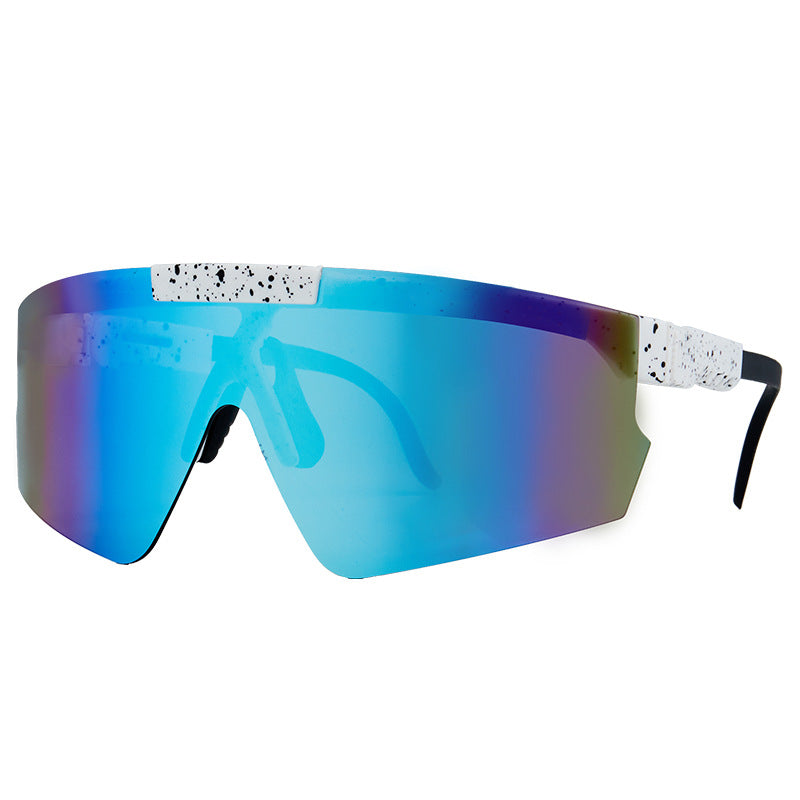 Unisex Aurinkolasit Futuristinen Oversized Shield-malli 7