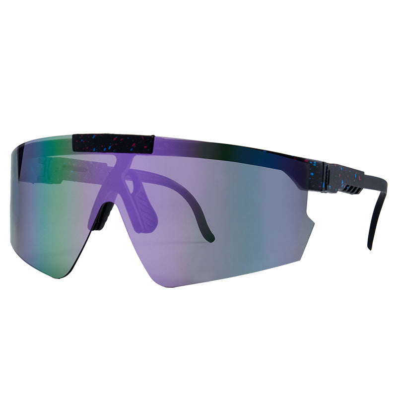 Unisex Aurinkolasit Futuristinen Oversized Shield-malli 9