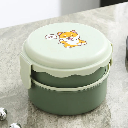 Unisex Bento-astia Sarjakuvateemalla Käytännöllinen Ruokasäilytys 0