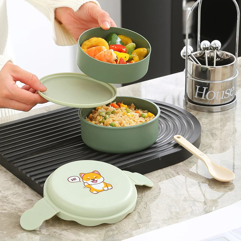 Unisex Bento-astia Sarjakuvateemalla Käytännöllinen Ruokasäilytys 3