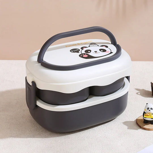 Unisex Bento-eväsrasia Karhu-teemalla Käytännöllinen Monilokeroinen 7