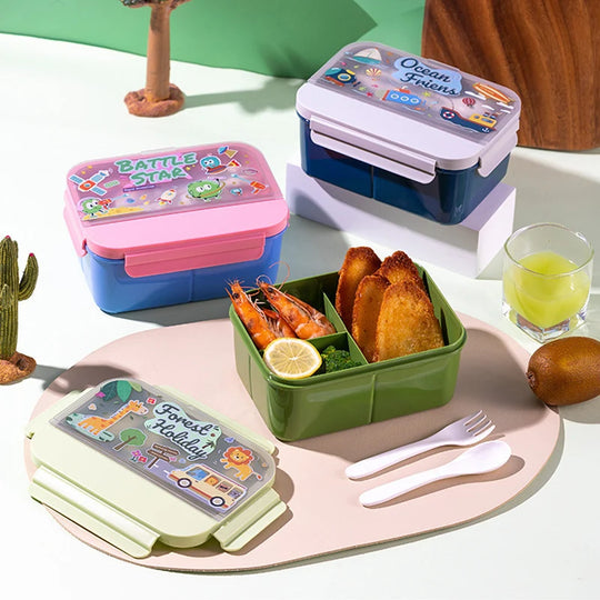 Unisex Bento-laatikko Monilokeroinen Välipalojen Säilytykseen 3