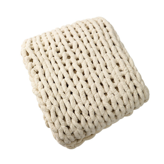 Unisex Chunky Neulottu Peitto Lämmin ja Tyylikäs 5