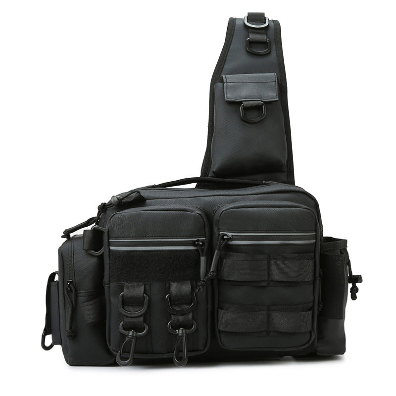 Unisex Crossbody Laukku Taktisella Designilla 14