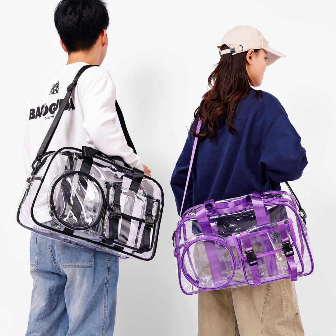 Unisex Duffle Bag Läpinäkyvä Käytännöllinen 1