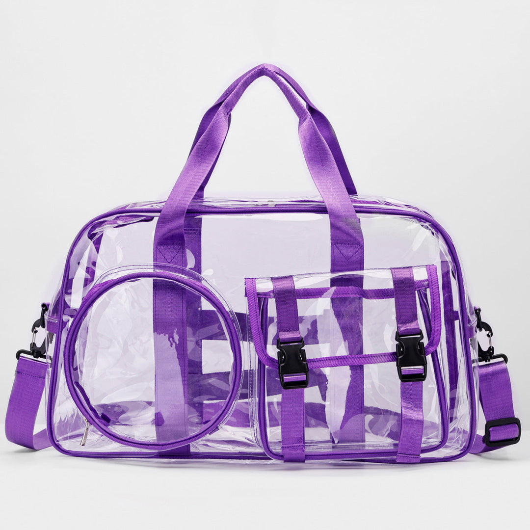 Unisex Duffle Bag Läpinäkyvä Käytännöllinen 6