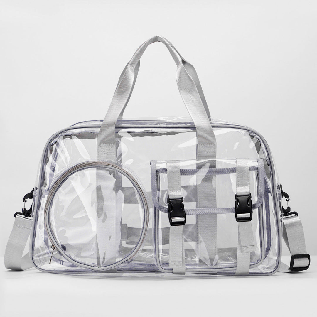 Unisex Duffle Bag Läpinäkyvä Käytännöllinen 7