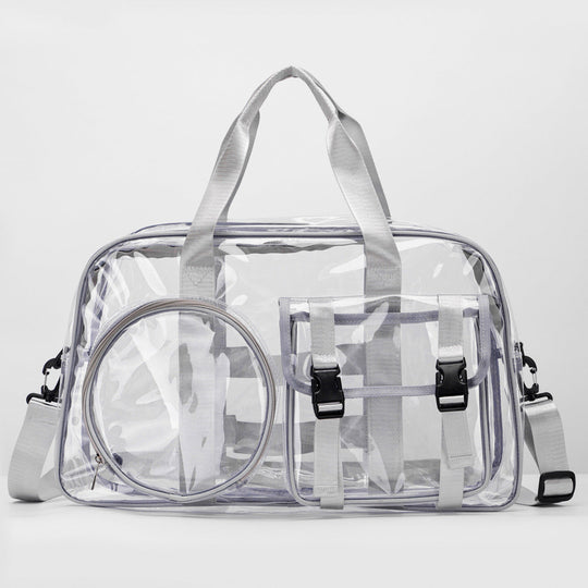 Unisex Duffle Bag Läpinäkyvä Käytännöllinen 7