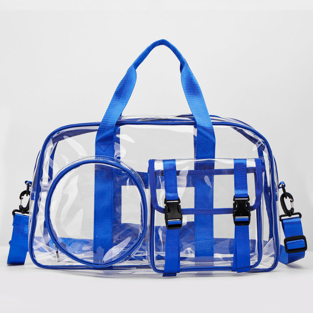 Unisex Duffle Bag Läpinäkyvä Käytännöllinen 8