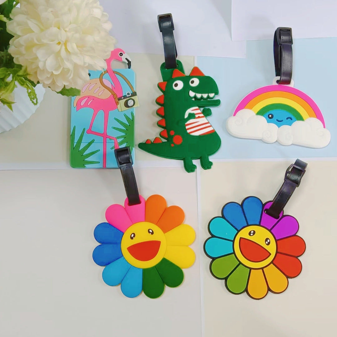 Unisex Flamingo-Patterned Luggage Tag 2