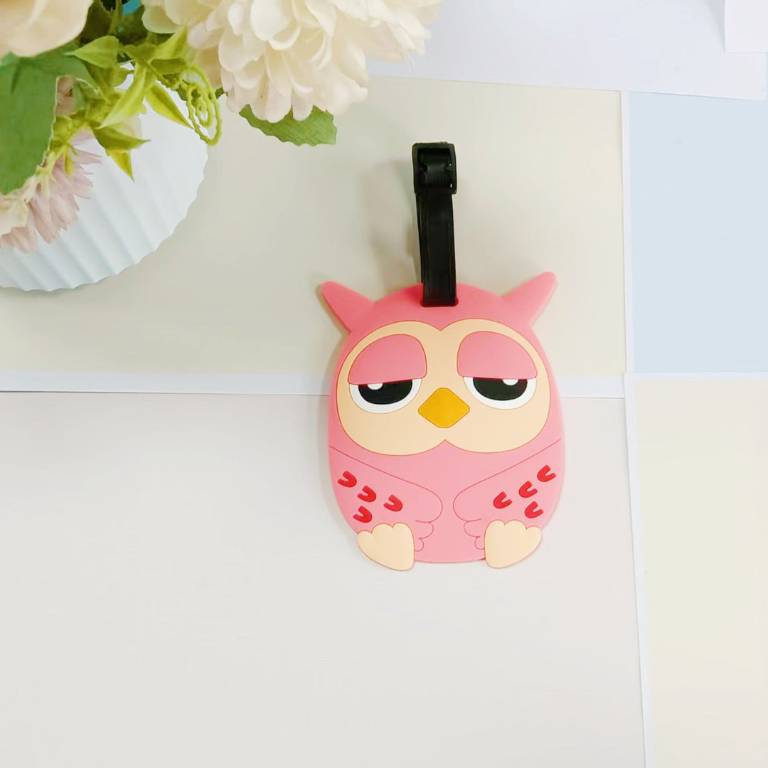 Unisex Flamingo-Patterned Luggage Tag 6