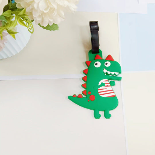 Unisex Flamingo-Patterned Luggage Tag 8
