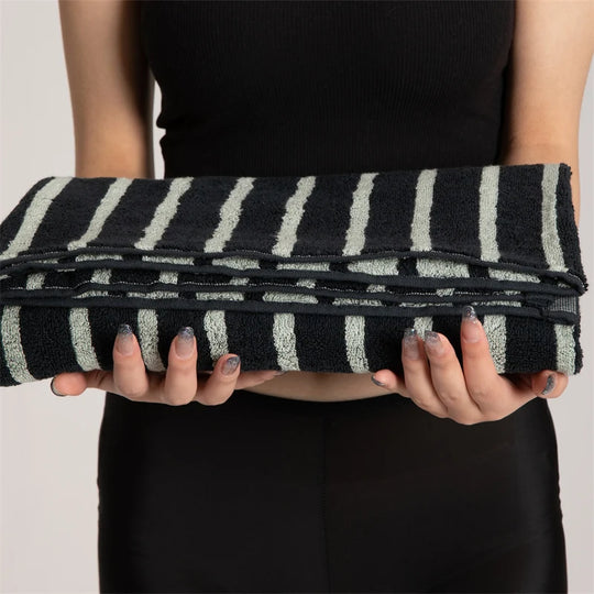 Unisex Froteepyyhe Raidallisella Kuvioilla Monikäyttöinen 1
