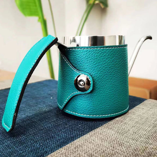 Unisex Kahvipannu Nahkakahvalla Modernilla Muotoilulla 2