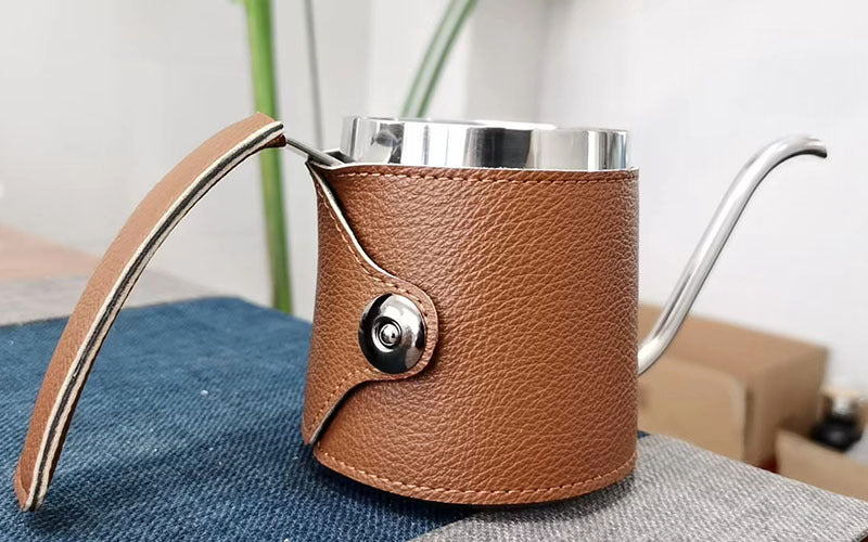 Unisex Kahvipannu Nahkakahvalla Modernilla Muotoilulla 9