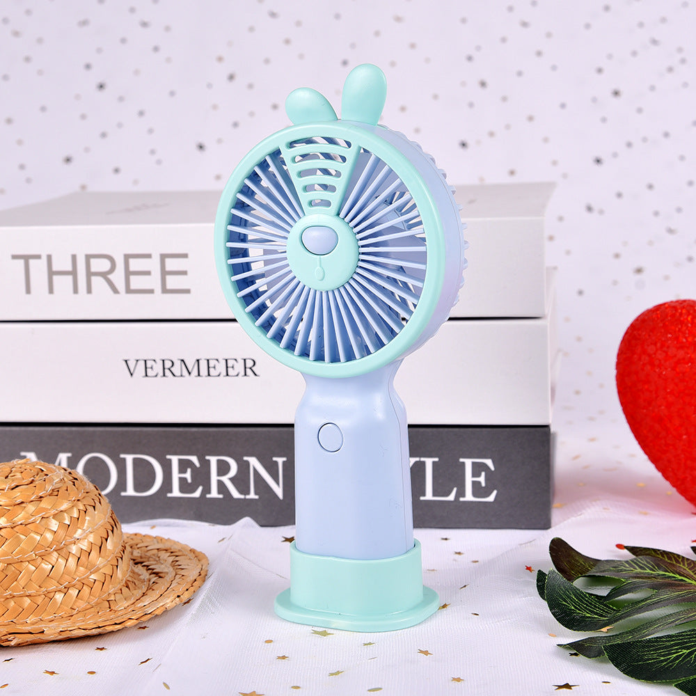 Unisex Kannettava Kädessä Pidettävä Pupu-teemainen Tuuletin 5