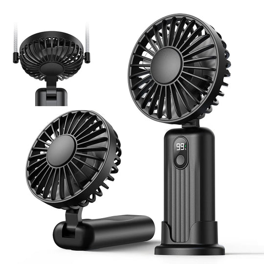Unisex Kannettava Käsituuletin Monitoiminen Taitettava USB-Ladattava 0