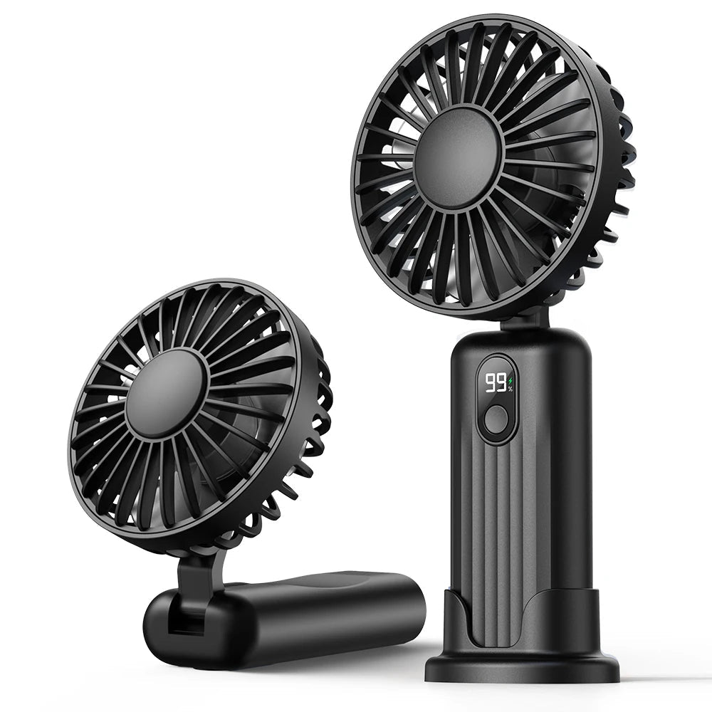 Unisex Kannettava Käsituuletin Monitoiminen Taitettava USB-Ladattava 8