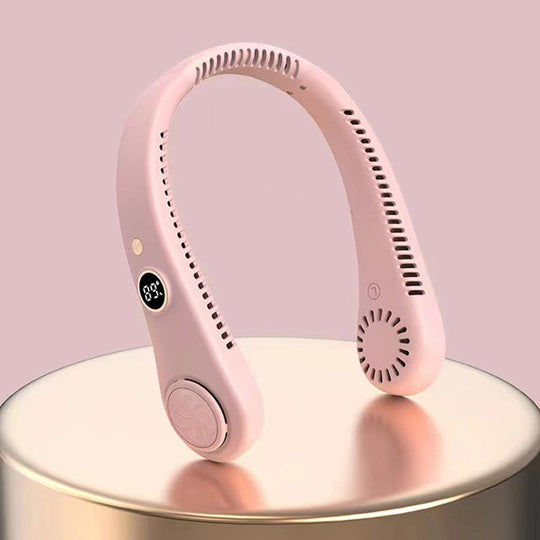 Unisex Kannettava Kaulatuuletin 5-Nopeuksinen Terätön Muotoilu 9