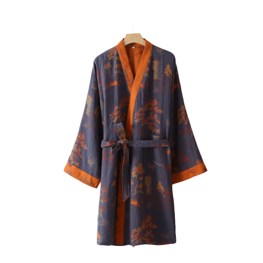 Unisex Kimono Kylpytakki Retro-muotoilulla 0