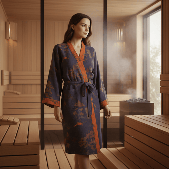 Unisex Kimono Kylpytakki Retro-tyylillä 0
