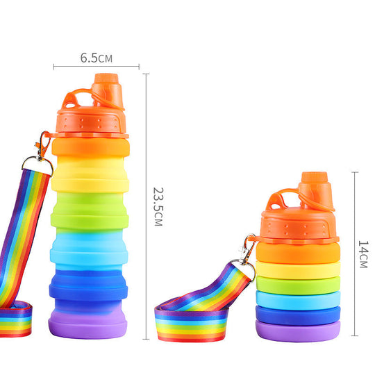 Unisex Kokoontaitettava Silikoninen Juomapullo 0