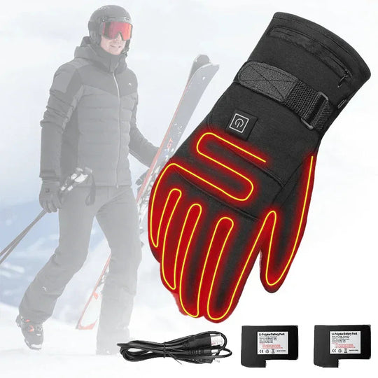Unisex Lämmitettävät Käsineet Talvelle 1