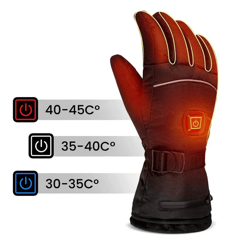Unisex Lämmitettävät Käsineet Talvelle 3