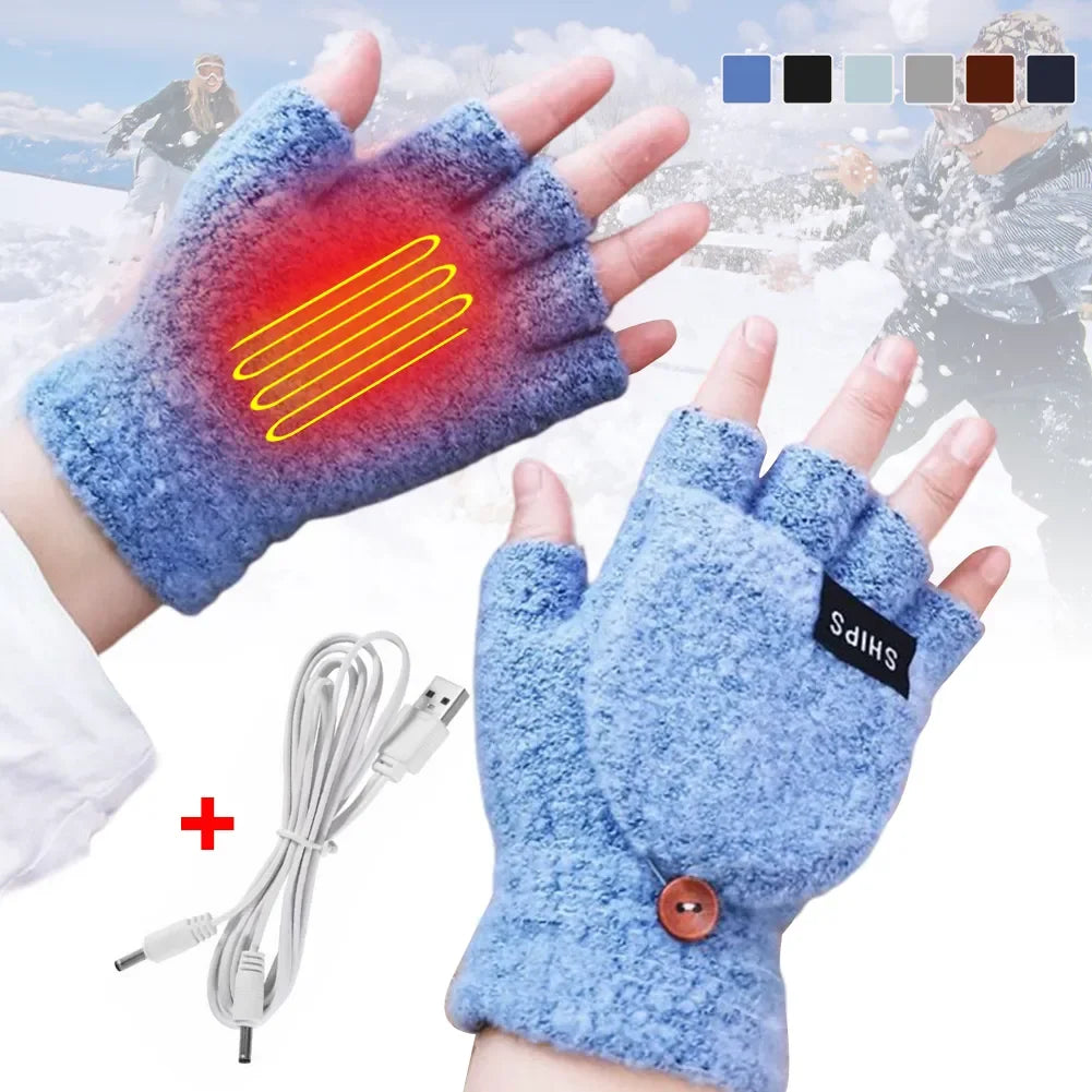 Unisex Lämmitettävät Käsineet USB-Ladattavalla Toiminnolla 5