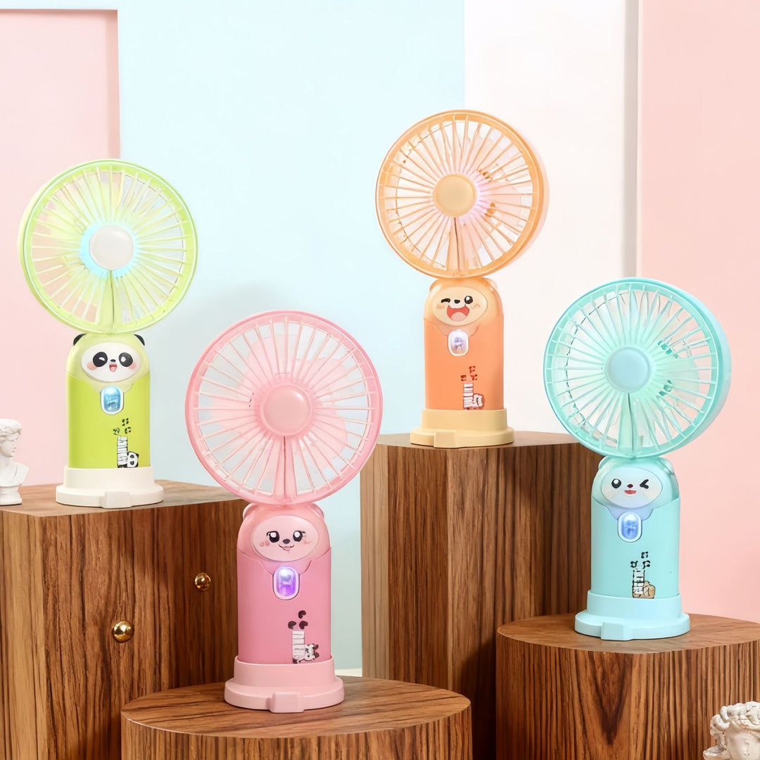 Unisex Minikäsituuletin USB-ladattava Taitettava Jalustalla 1