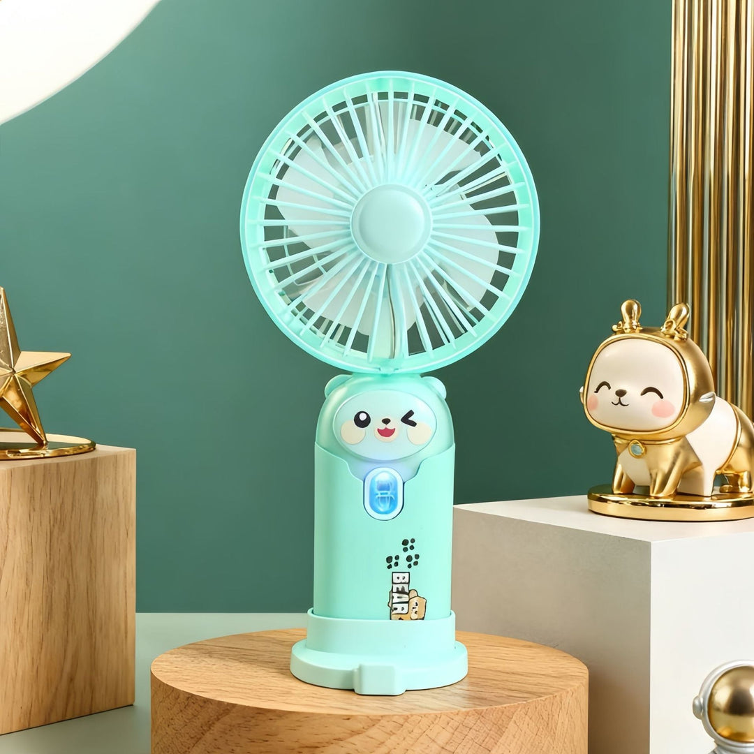 Unisex Minikäsituuletin USB-ladattava Taitettava Jalustalla 12