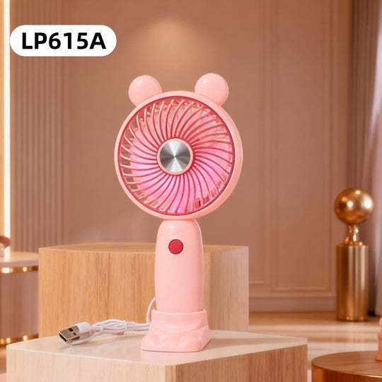 Unisex Minikäsituuletin USB-ladattava Taitettava Jalustalla 8