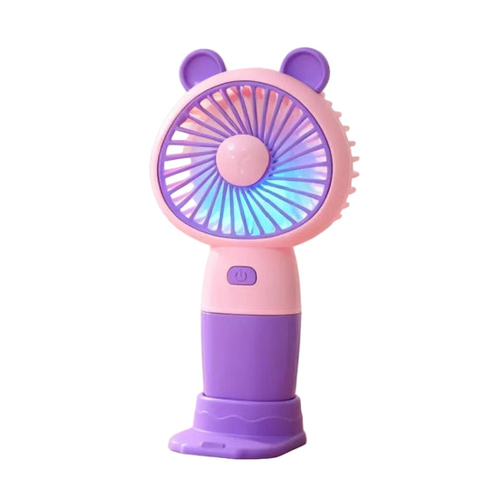 Unisex Minipöytätuuletin Ladattava USB-toiminnolla ja LED-tunnelmavalolla 0
